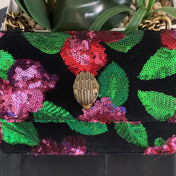 kurt Geiger London Shoreditch Floral Sequin Small Crossbody Bag - Picture 5 of 17